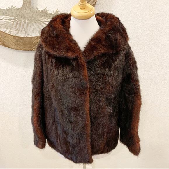 Vintage Zinman Furs Authentic Shawl Collar Coat - Picture 1 of 12